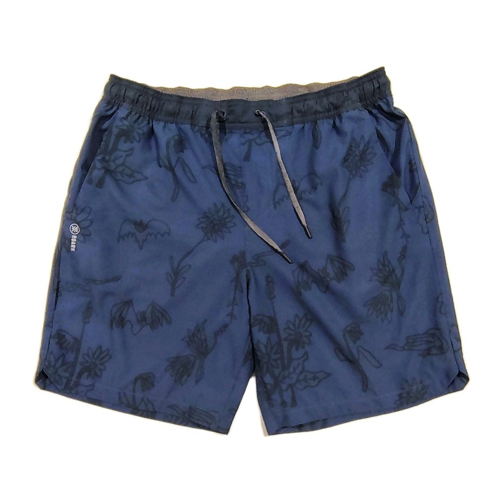 Roark Run Amok Mens Shorts Large Blue Trail Race Performance Athletic Running  L